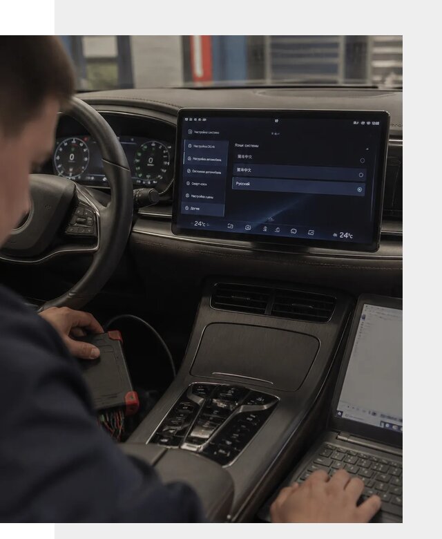 Русификация автомобиля BYD HAN для эксплуатации в Сальске